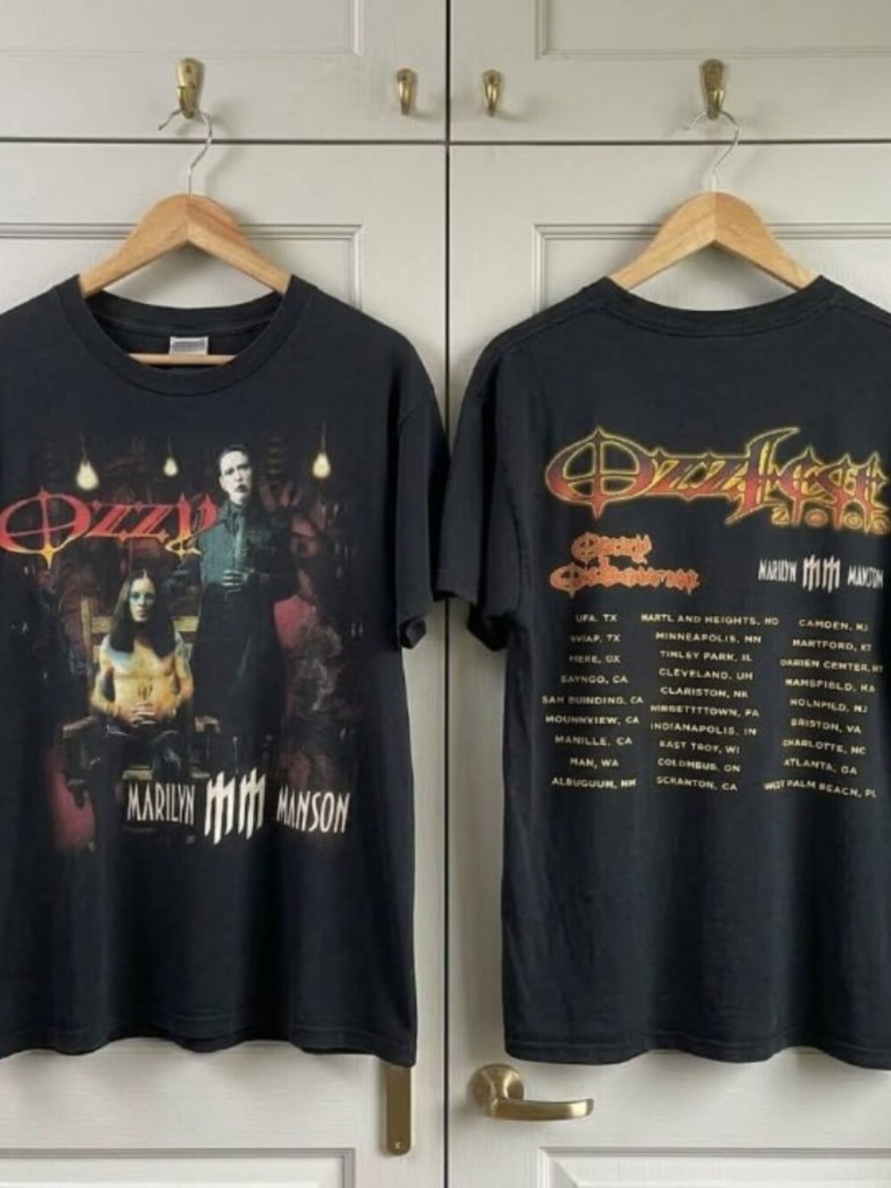 2003 OZZFEST CONCERT SHIRT OZZY OSBOURNE MARILYN MANSON